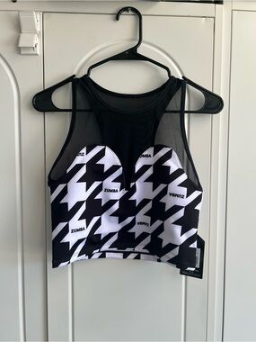 Zumba Amour Z-Lift High Neck Crop Tank